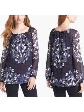 TORY Burch | Lisa Silk Printed Top